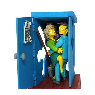 The Simpsons: Bust-Ups Be Mine Edna Krabappel & Seymour Skinner (Мини-диорама Эдна Крабаппл и Сеймур Скиннер)